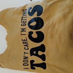 Mustard yellow, graphic sweatshirt